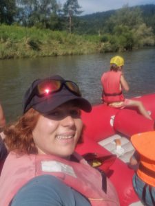 spływ rzeką Poprad Muszyna chustonoszenie Kraków doradca noszenia Natalia Rączka